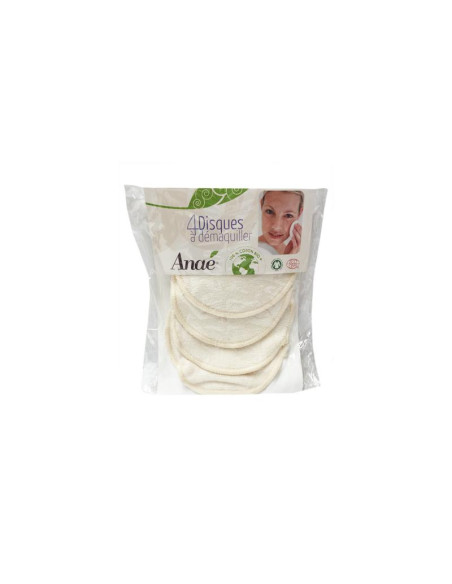 DISCOS ALGODON BIO 4uds