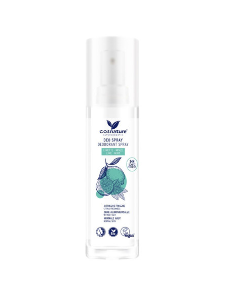 DESODORANTE SPRAY 24h MENTA & LIMA BIO