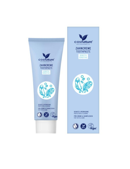 Dentífrico sensitive con flúor Cosnature| NaturaBIO Cosmetics