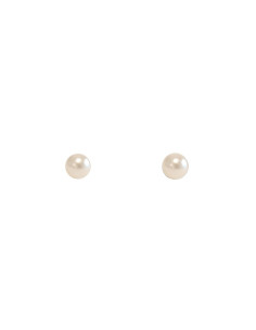 PENDIENTES PERLA PLANA CREAM