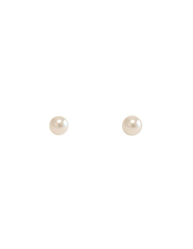 PENDIENTES PERLA PLANA CREAM