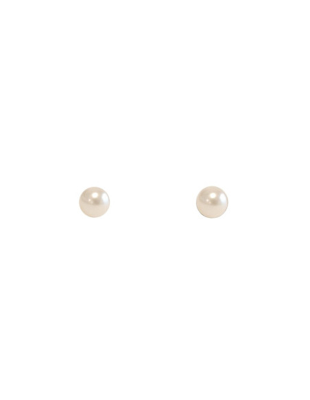 PENDIENTES PERLA PLANA CREAM