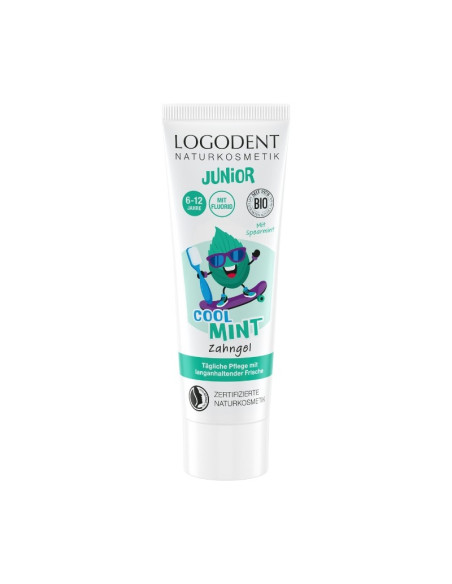 DENTIFRICO JUNIOR MENTA COOL MINT CON FLUOR LOGONA